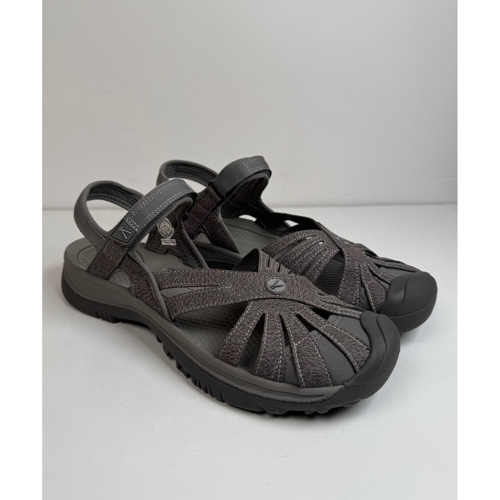 Keen Rose Gargoyle Raven Gray Slingback Fisherman Sandals Waterproof Women's 11